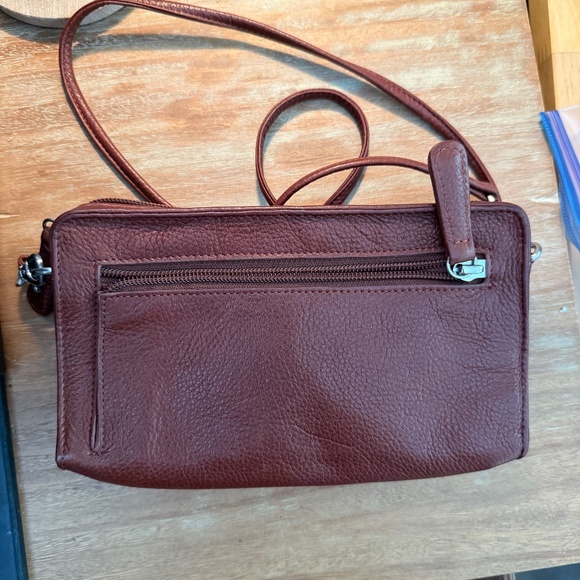 Overland All-Leather Crossbody Bag – Rich Brown  ✨ Brand New / Never Used ✨ - Picture 2 of 4
